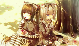 猫耳朵少女动漫萌图片,猫耳少女的奇幻冒险之旅